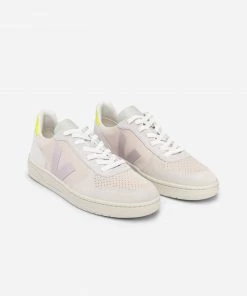Veja V-10 Suede Multico Sable Parme UNISEX