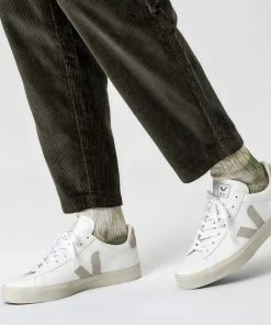 Veja Campo Chromefree Leather Extra White Natural Suede