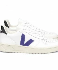 Veja Veja V-10 Leather White Purple Black
