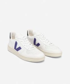 Veja Zapatillas V-10 Leather Extra-White / Purple