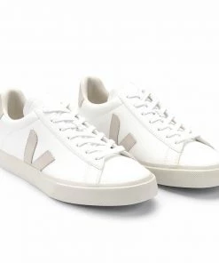 Veja Campo Chromefree Leather Extra White Natural Suede