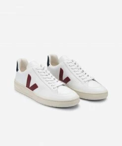 Veja Extra White Leather V12 Marsala Nautico Sneaker