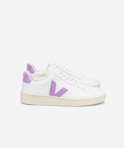 Veja Zapatillas V-12 Leather Extra-White / Lavande