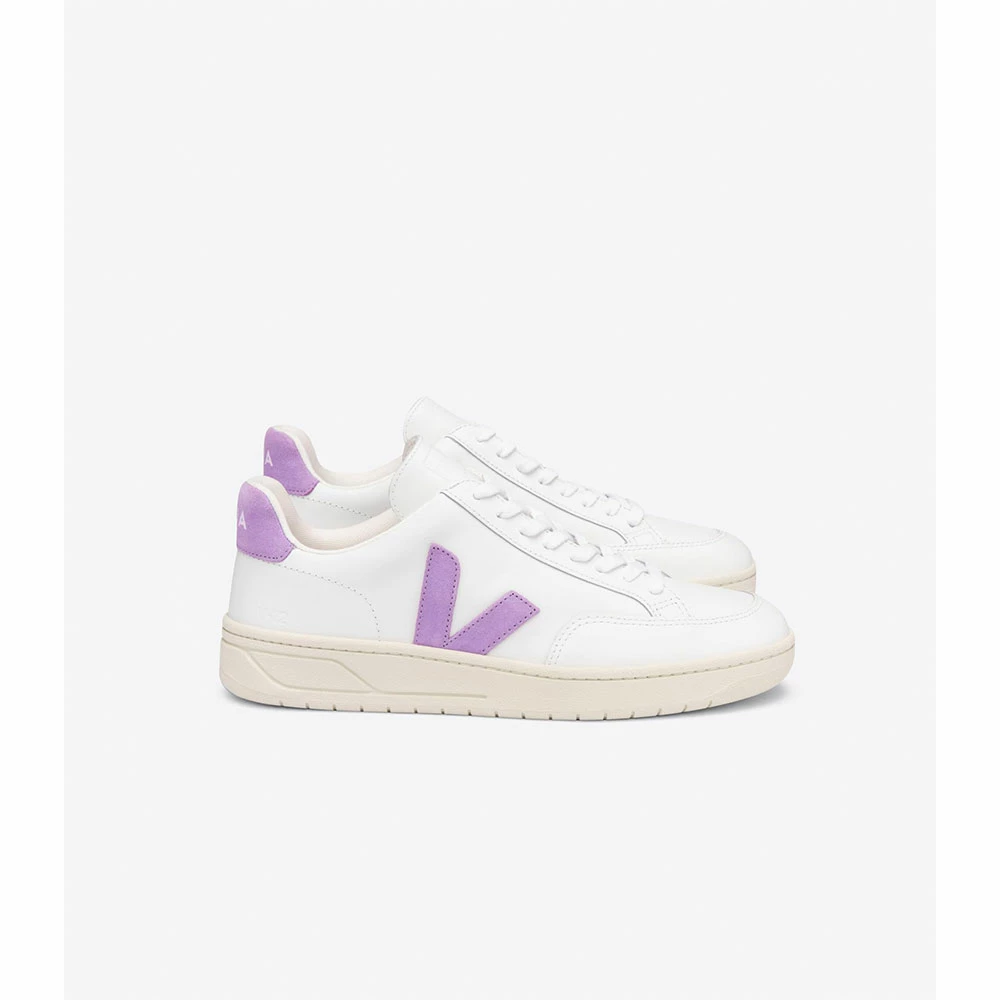 Veja Zapatillas V-12 Leather Extra-White / Lavande