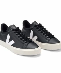 Veja Campo Chromefree Leather Black White