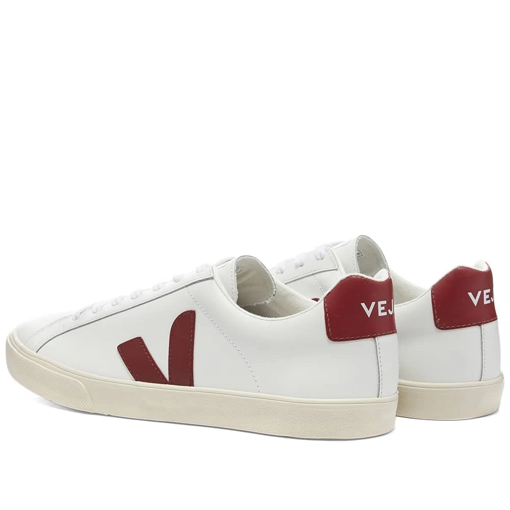 Veja Veja Esplar Clean Leather Sneaker White & Marsala