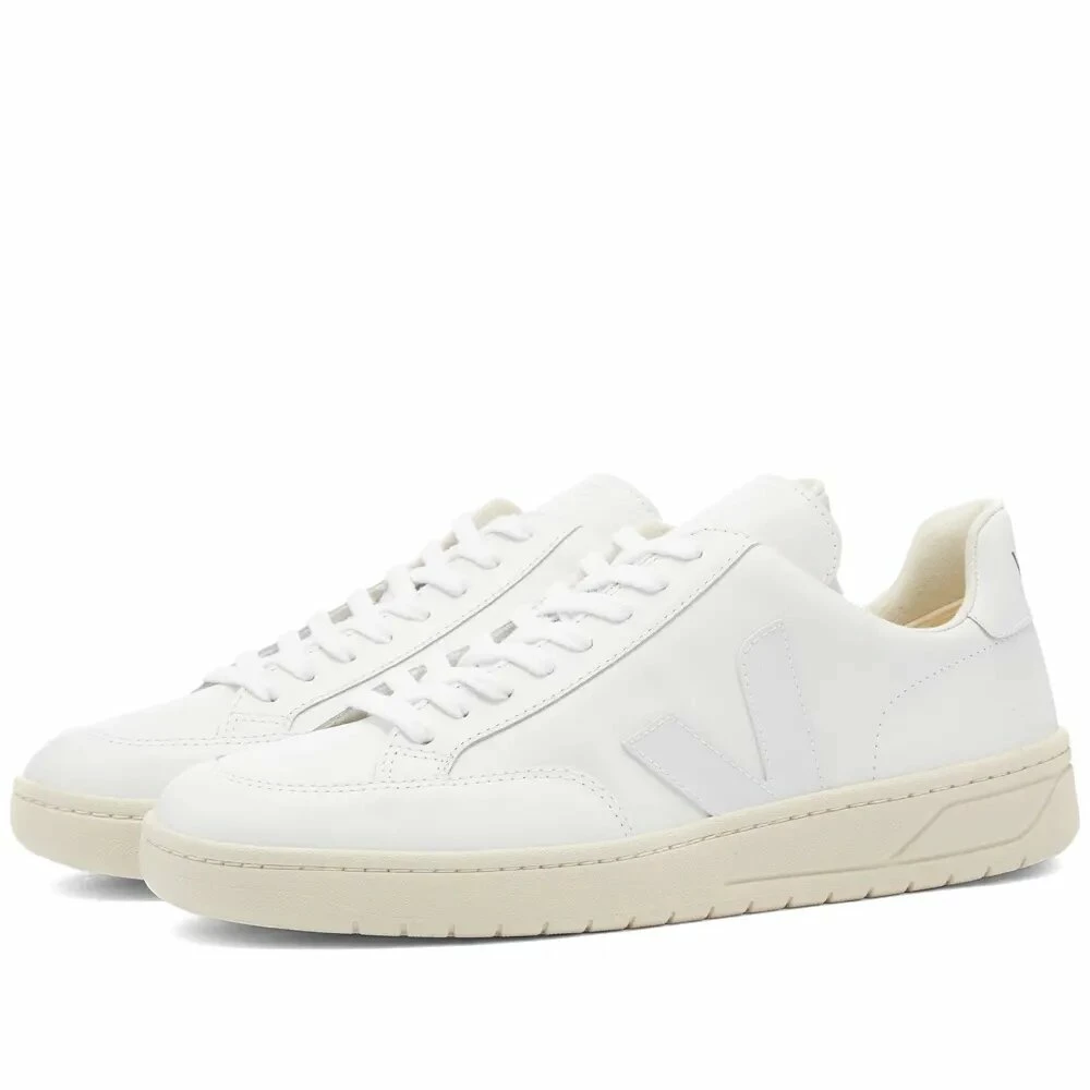 Veja Veja V-12 Leather Sneaker Triple White