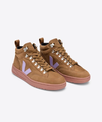 Veja Roraima Nubuck Brown Lavande Shoes
