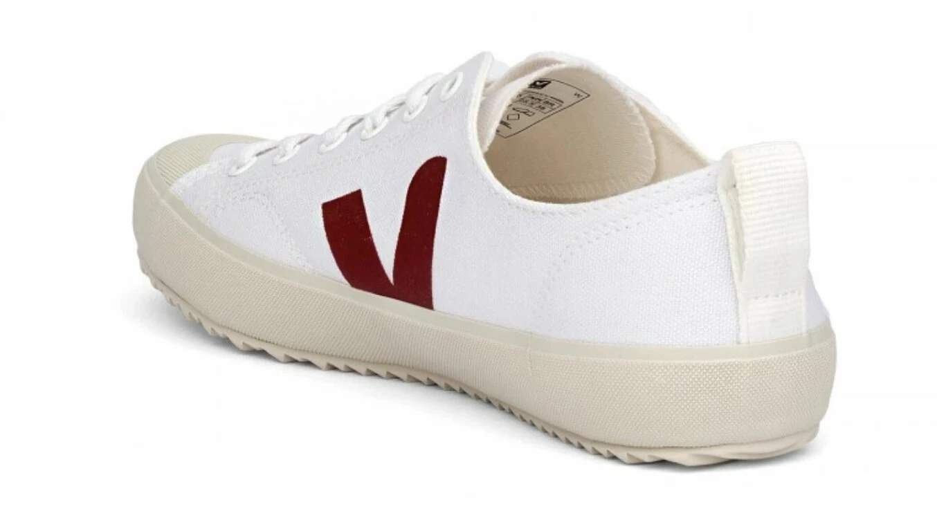 Veja Veja Nova Low Canvas Sneaker White & Marsala