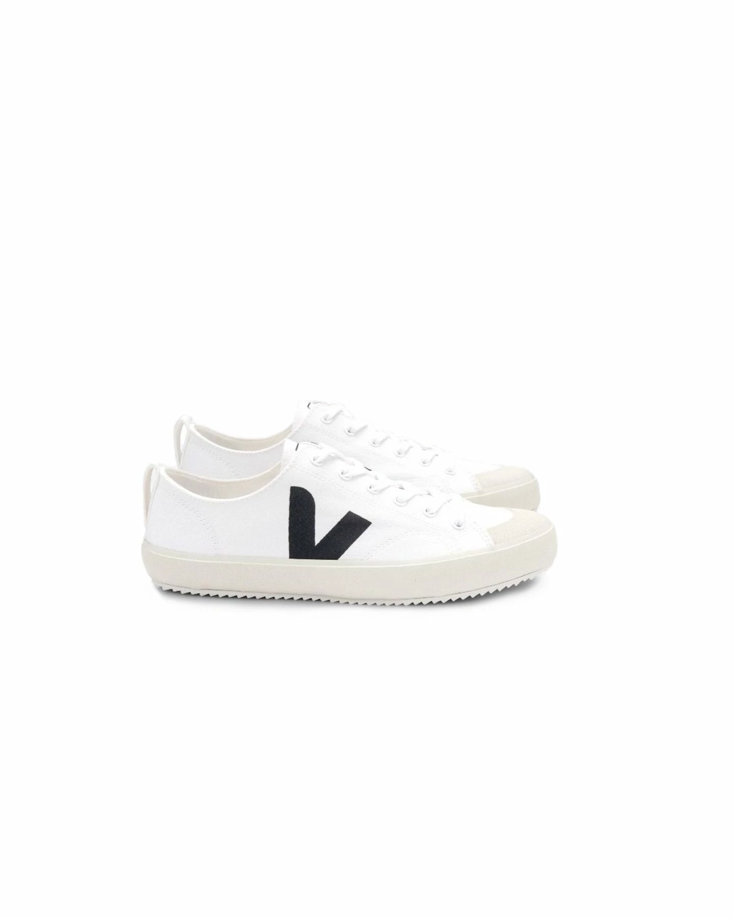 Veja White Black Nova Canvas Shoes