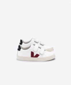 Veja White Marsala Black Esplar Trainers
