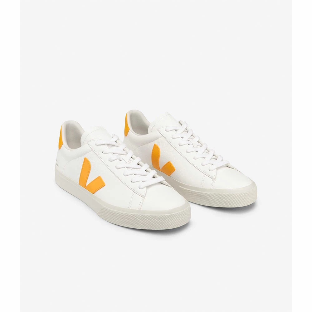 Veja Zapatillas Campo Chromefree - White / Ouro