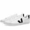 Veja Veja Womens Esplar Clean Leather Sneaker White & Black