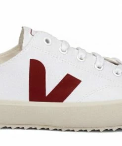 Veja Veja Nova Low Canvas Sneaker White & Marsala