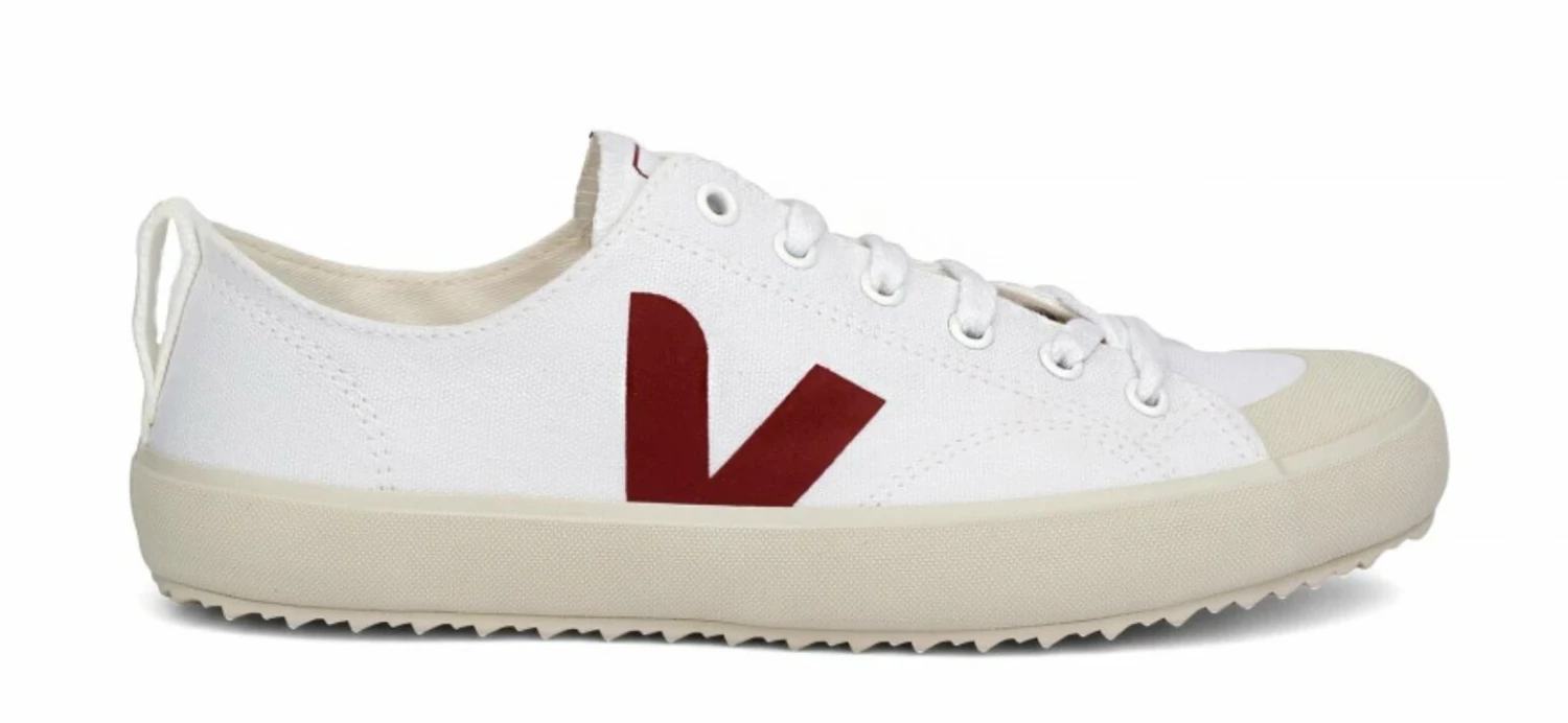 Veja Veja Nova Low Canvas Sneaker White & Marsala