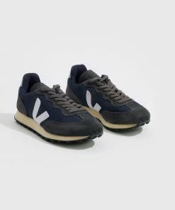 Veja Grafite and Nautico White Rio Branco Alveomesh Shoes