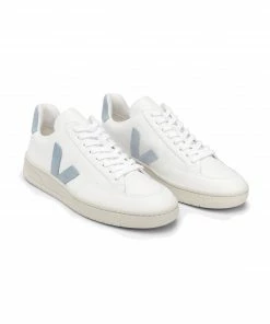 Veja V-12 Leather Trainers - White Steel