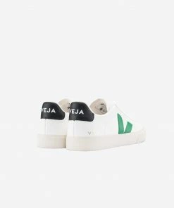 Veja Campo Chromefree White Emeraude Black Shoes