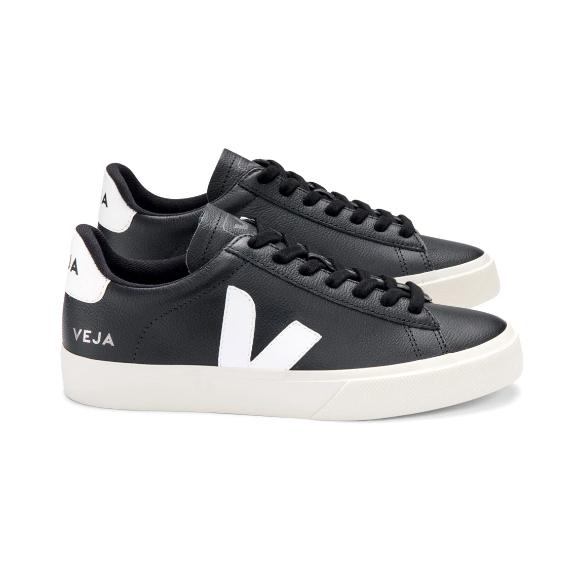Veja Campo Chromefree Leather Black White