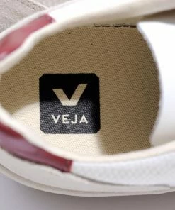 Veja Veja V-10 Suede & Mesh Basketball Sneaker White & Marsala