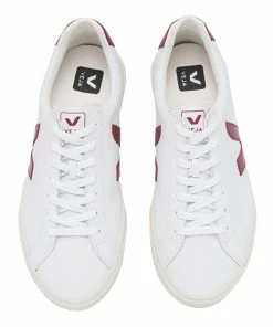 Veja Veja Esplar Clean Leather Sneaker White & Marsala