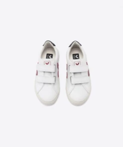 Veja White Marsala Black Esplar Trainers