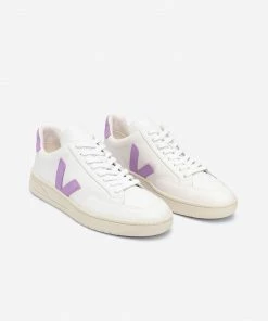 Veja Zapatillas V-12 Leather Extra-White / Lavande