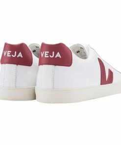Veja Veja Esplar Clean Leather Sneaker White & Marsala