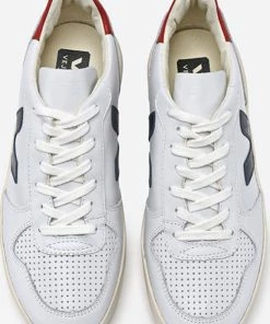 Veja Extra White Nautico Pekin Leather V-10 Trainers Shoes