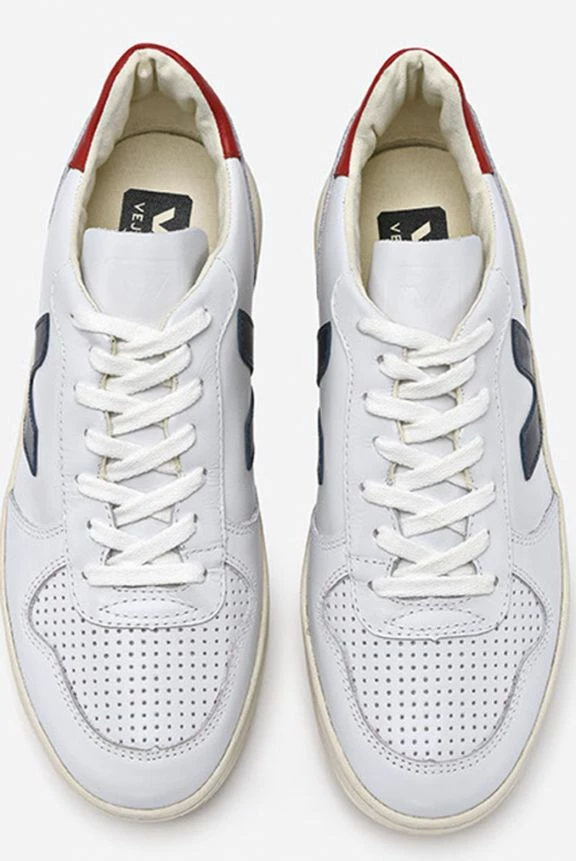 Veja Extra White Nautico Pekin Leather V-10 Trainers Shoes