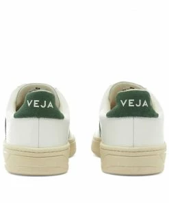 Veja Veja V-12 Leather Sneakers White, White & Green