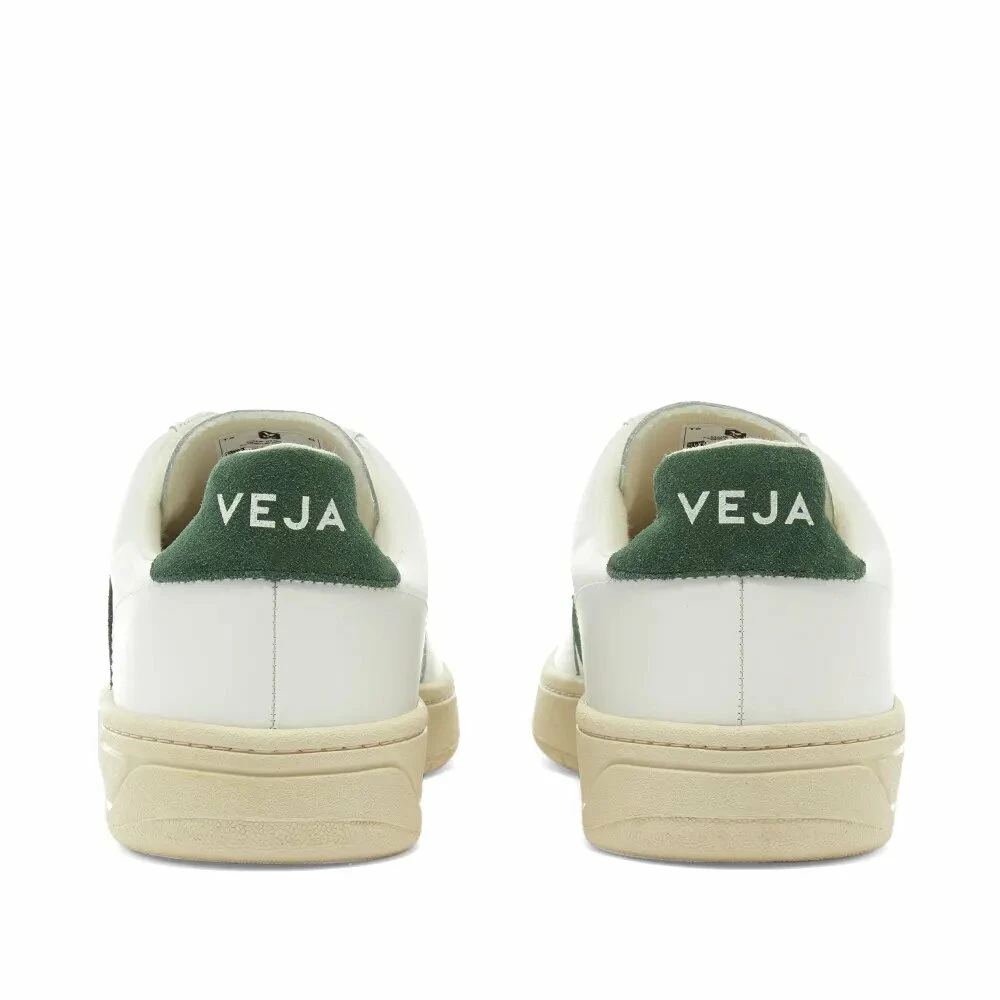 Veja Veja V-12 Leather Sneakers White, White & Green