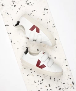 Veja White Marsala Black Esplar Trainers