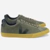 Veja Essbar Suede Olive Black Natural Sole Sneakers
