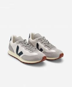 Veja Gray Gravel Nautico and Oxford Rio Branco Hexamesh Shoes