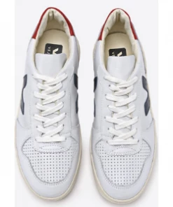 Veja Extra White Nautico Pekin Leather V-10 Trainers Shoes