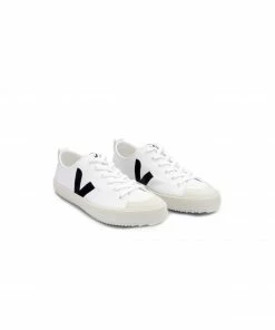 Veja White Black Nova Canvas Shoes