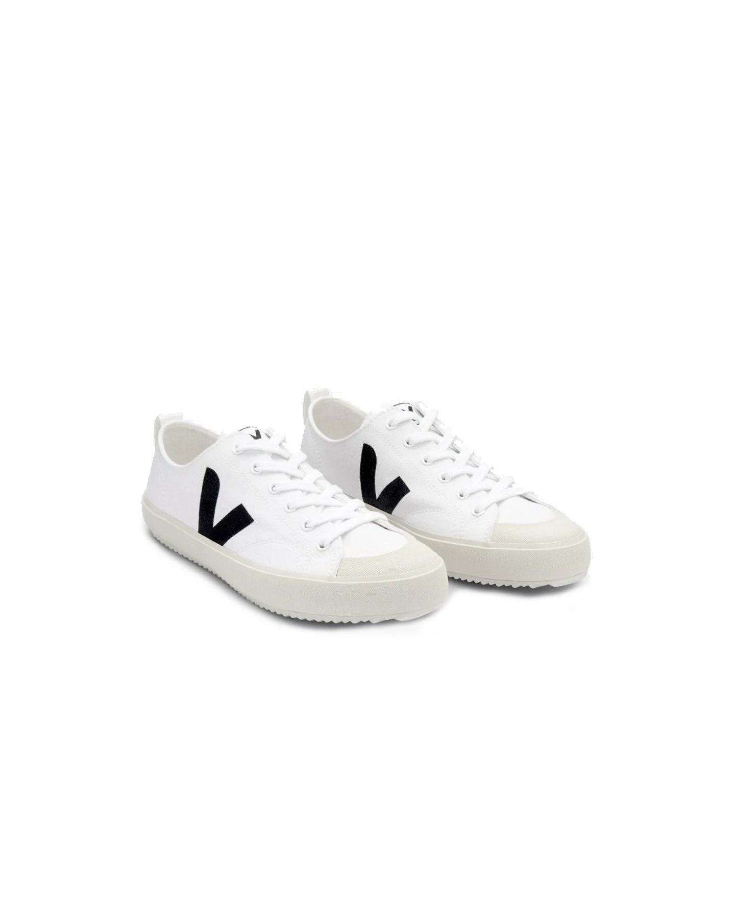 Veja White Black Nova Canvas Shoes