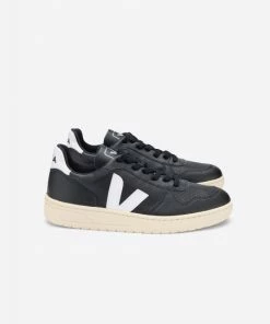 Veja V-10 Black White Butter Sole Sneakers