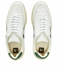 Veja Veja V-12 Leather Sneakers White, White & Green