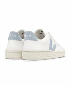 Veja V-12 Leather Trainers - White Steel
