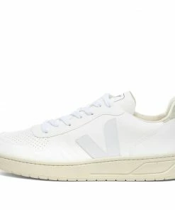 Veja Veja V-10 CWL Basketball Sneaker White & Natural