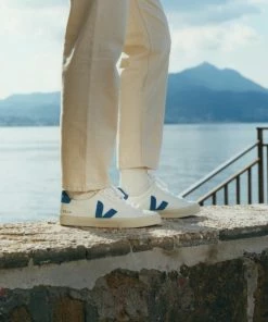 Veja Campo Chromefree Leather Extra White Swedish Blue