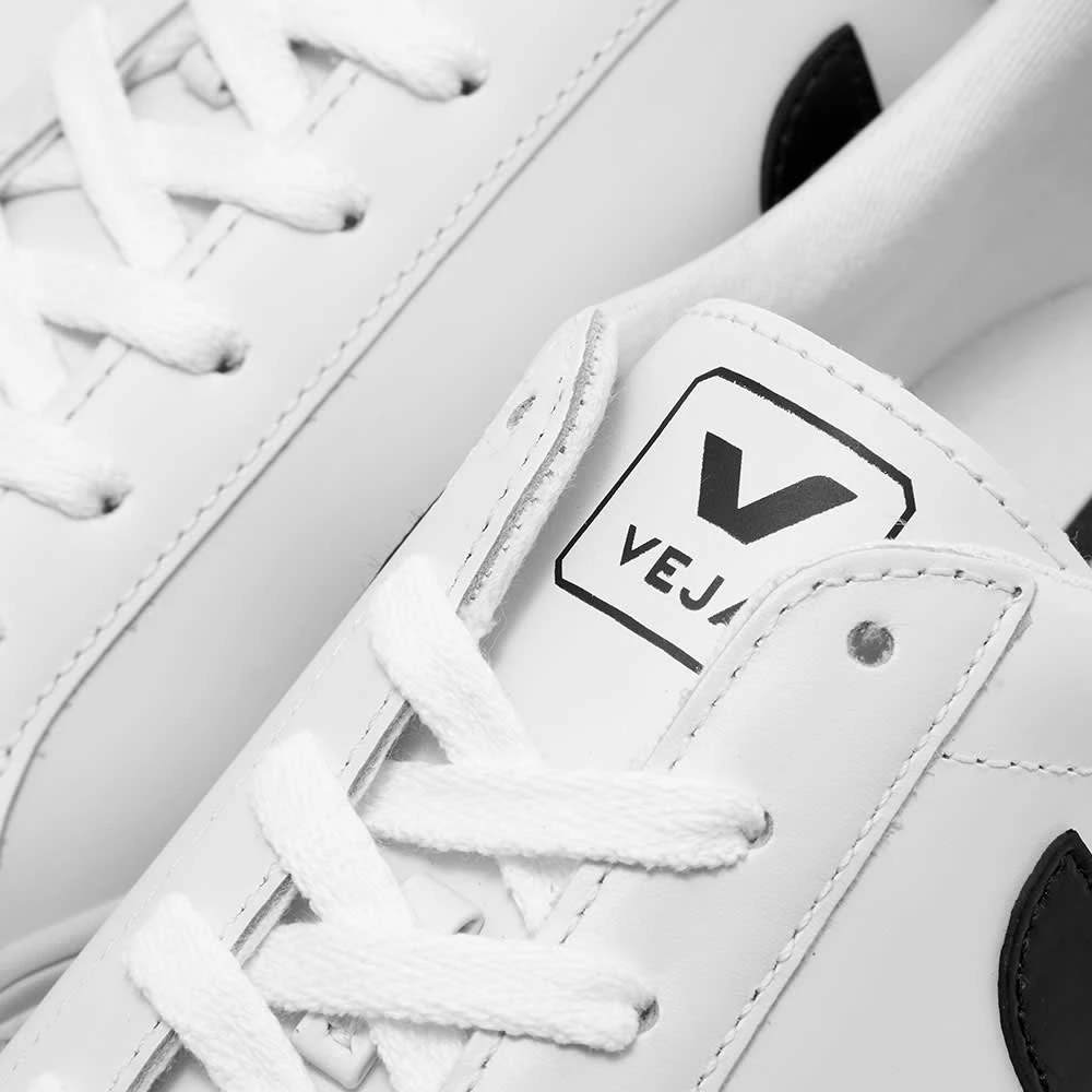 Veja Veja Womens Esplar Clean Leather Sneaker White & Black