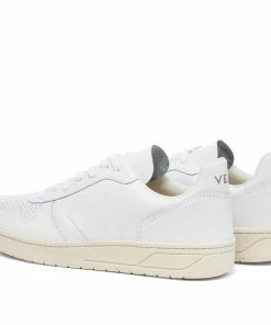 Veja Veja V-10 Leather Basketball Sneaker Extra White