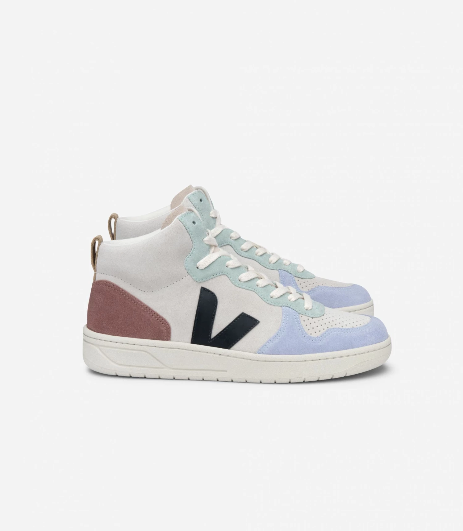 Veja V-15 Suede Multico Natural Black