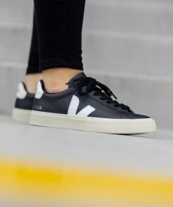 Veja Campo Chromefree Leather Black White