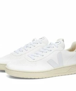 Veja Veja V-10 CWL Basketball Sneaker White & Natural