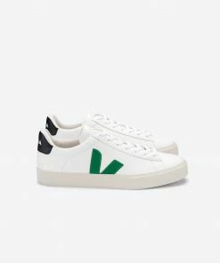 Veja Campo Leather Extra White Emeraude Black Sneakers