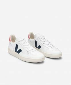 Veja V-10 Leather White Nautico Pekin Shoes